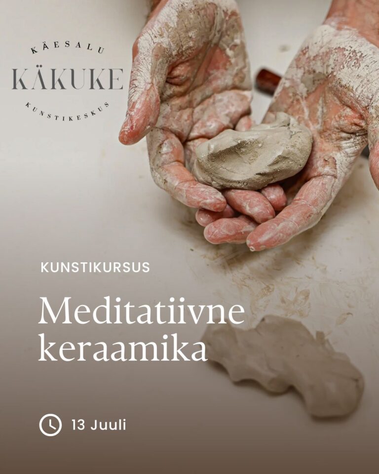 Meditatiivne keraamika kursus täiskasvanutele