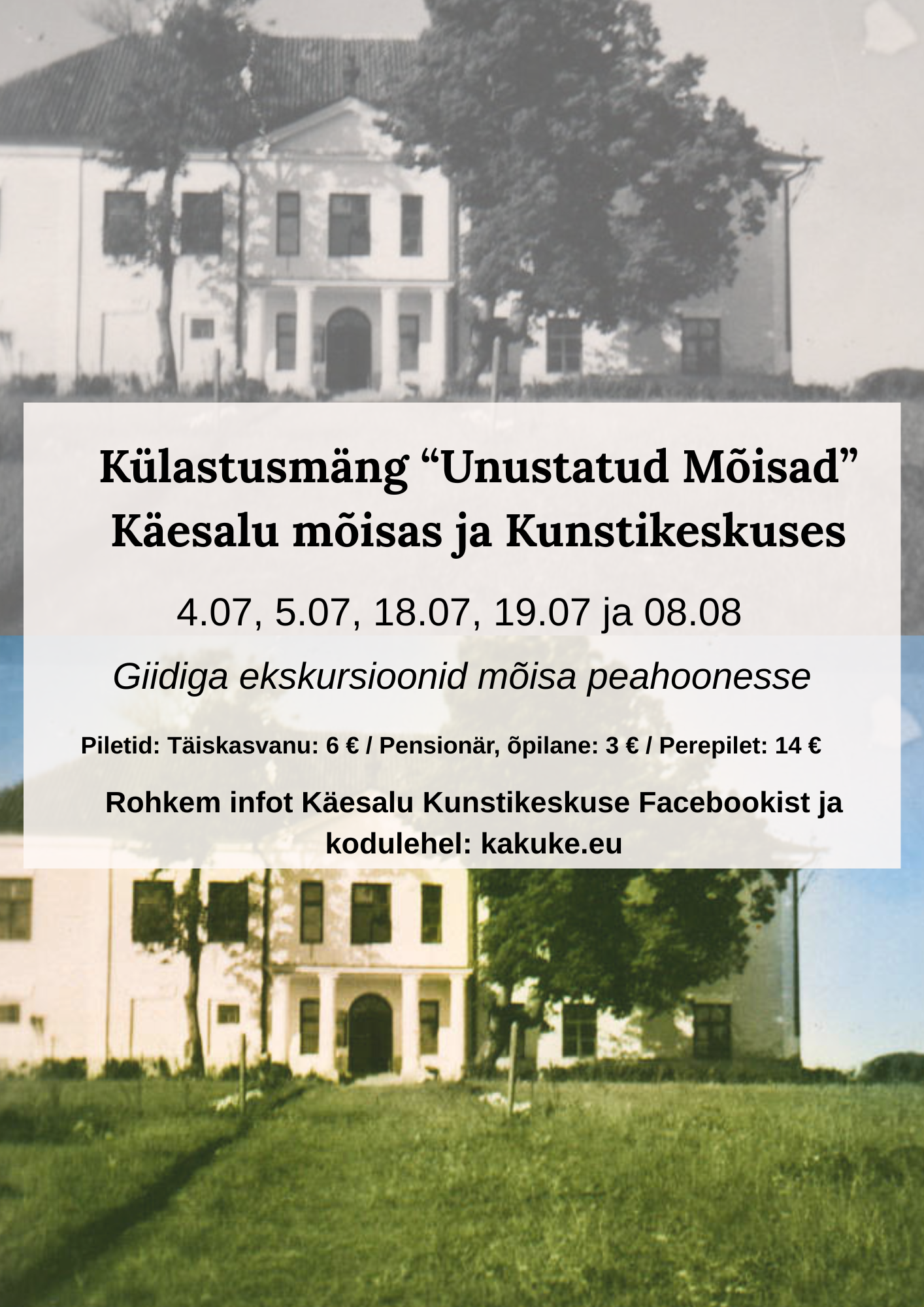 KÜLASTUSMÄNG UNUSTATUD MÕISAD 2026 – Käesalu Kunstikeskuse veebikodu